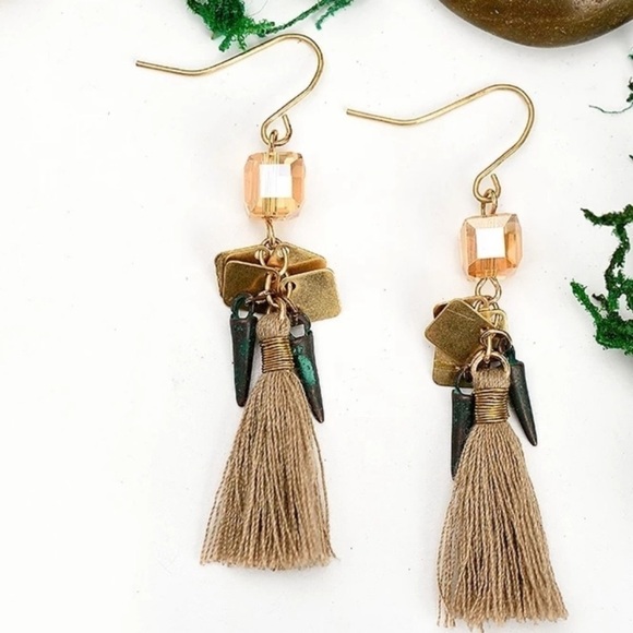Tassell Dangle Earrings - Picture 1 of 5